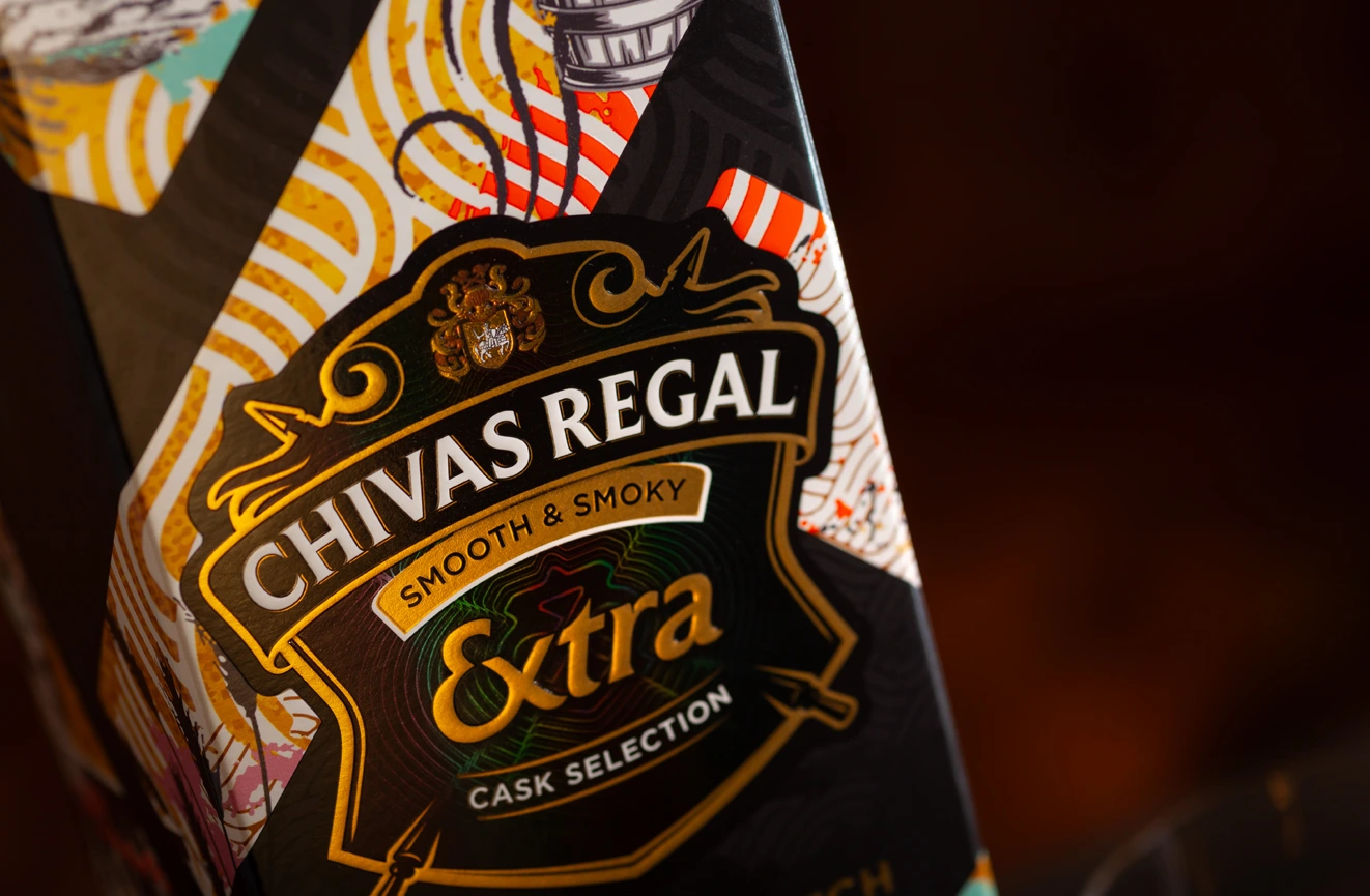 Cold foil printed cartons and packaging